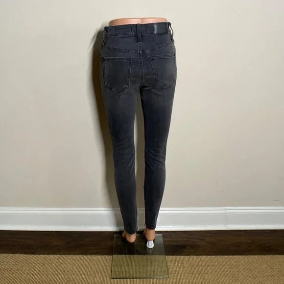 Madewell Distressed Curvy High-Rise Skinny Jeans, Size 26 - Picture 12 of 14